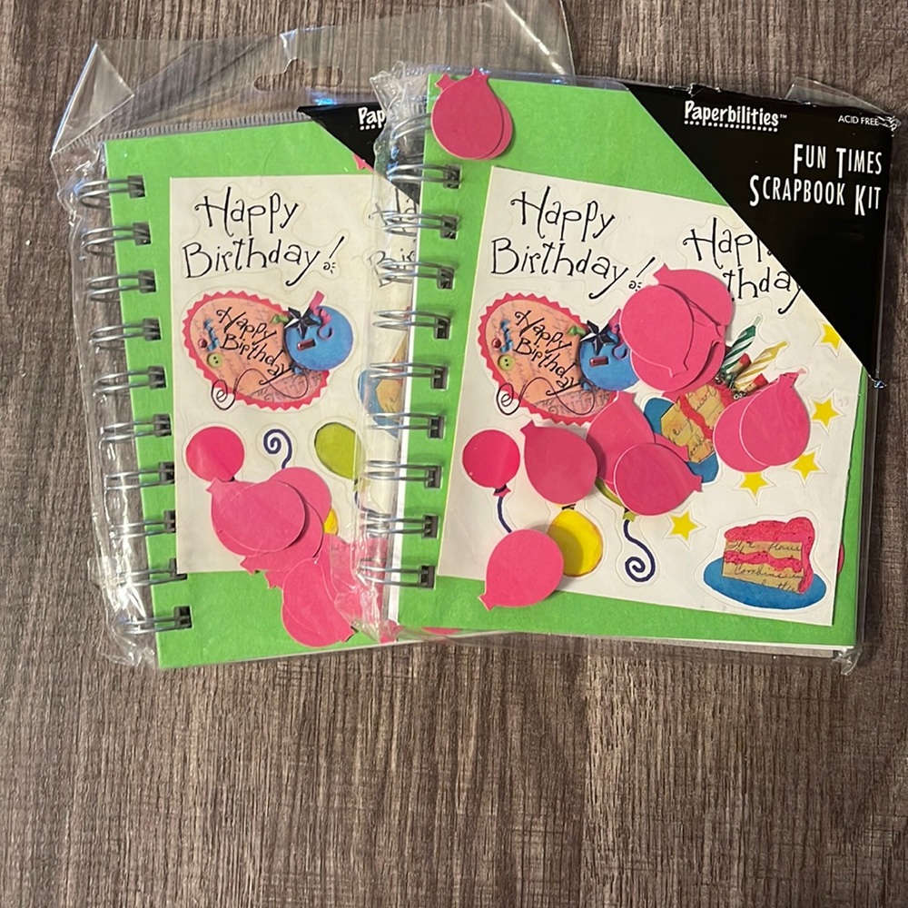 NWT 2 4X5 scrapbooks Kit Bundle. With stickers too.